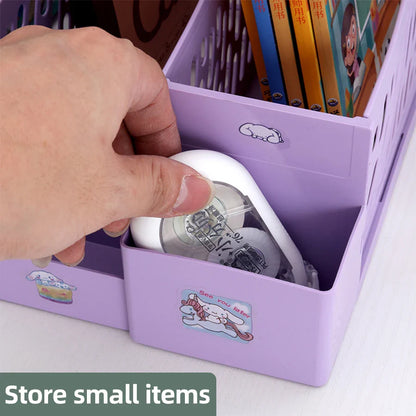 Multi-Color File Rack Folder Storage Box, Desktop File Box, Multi-Functional File Basket, Multi-Layer Shelf, Office Bookshelf Organizer