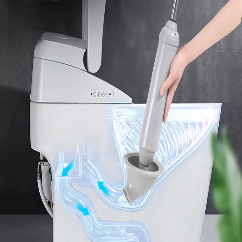 Multifunctional Silicone Toilet Plunger – High Pressure Vacuum Pump Anti-Blocking Drain Cleaner Tool