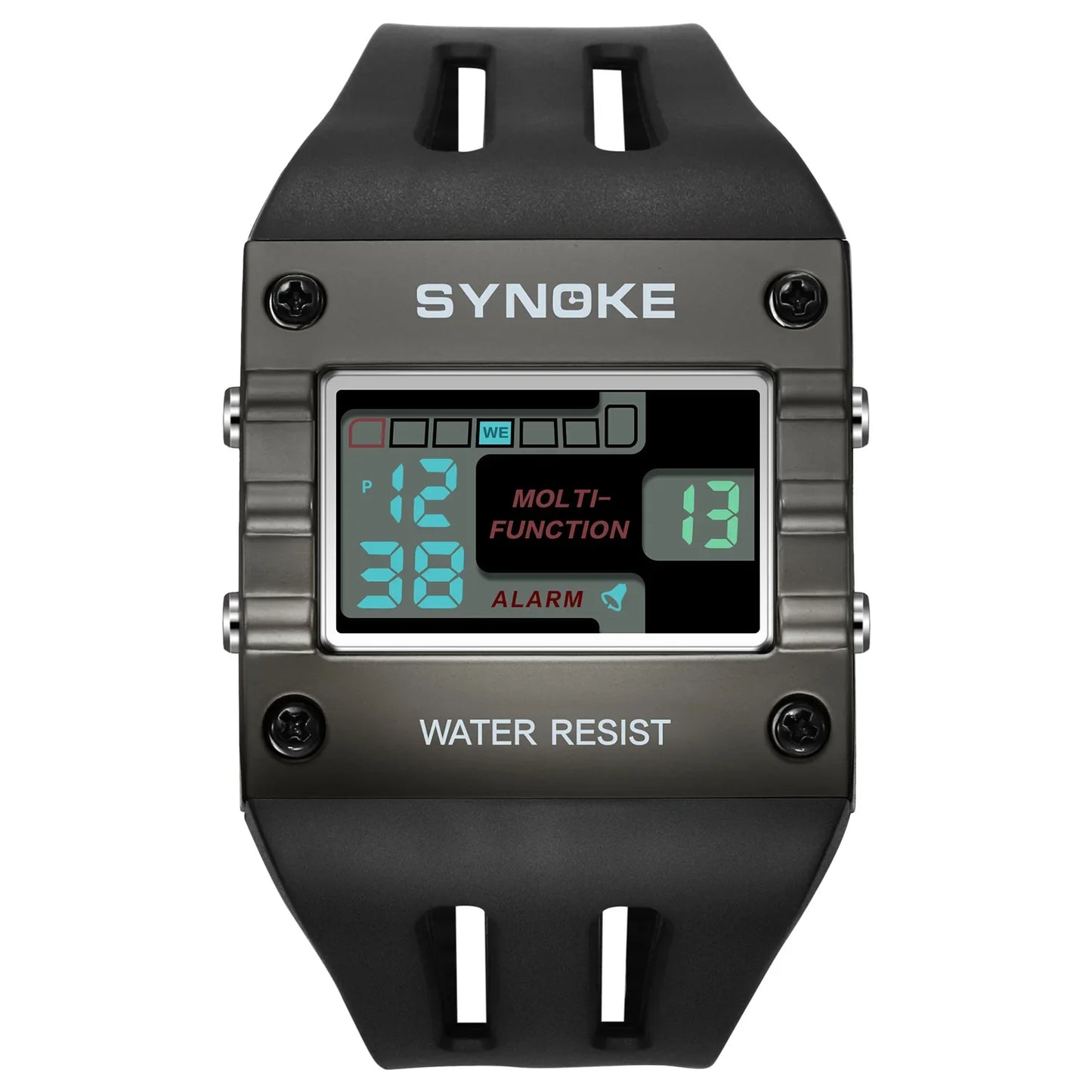 SYNOKE Men's Digital Sports Watch – Large Display with Big Numbers, Easy to Read, Waterproof Running Military Watch