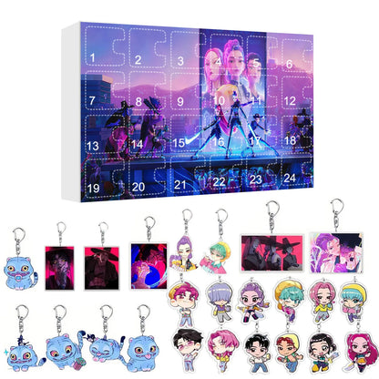 New Kpop Demon Hunters 24-Day Advent Calendar — Rumi, Mira, Zoey & Tiger Christmas Countdown Gift