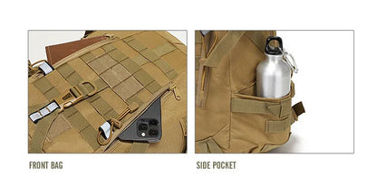 40L Tactical Reflective Backpack – Molle Camouflage Rucksack for Outdoor Hiking, Camping, Hunting & Travel