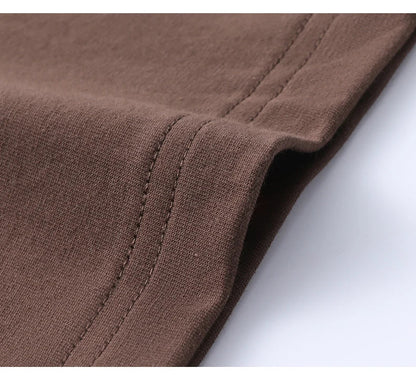 100% Pure Cotton Men’s Summer T-Shirt – High-End Short Sleeve Round Neck Breathable Fashion Top