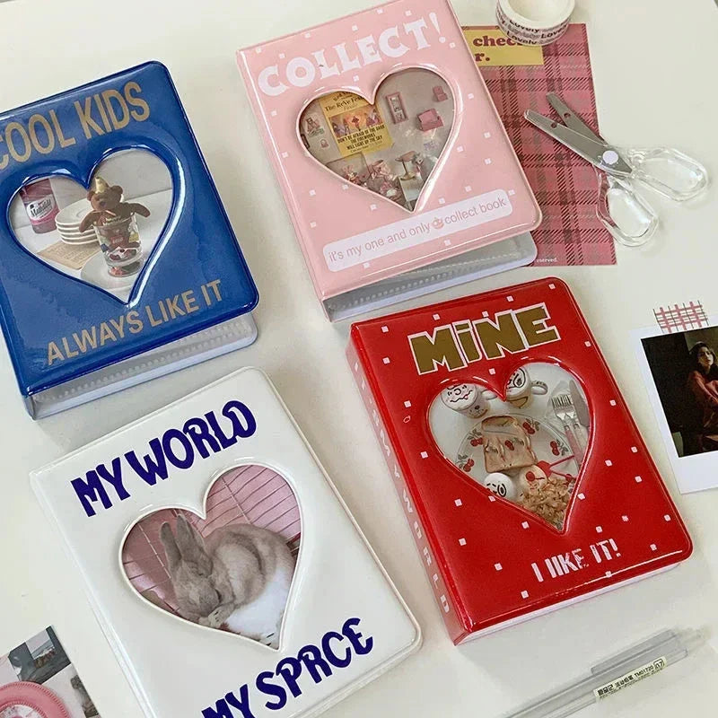 Mini Photo Album with 36/64/128 Pockets – Cartoon Photo Card Holder for Kpop Collectors and Photo Binders