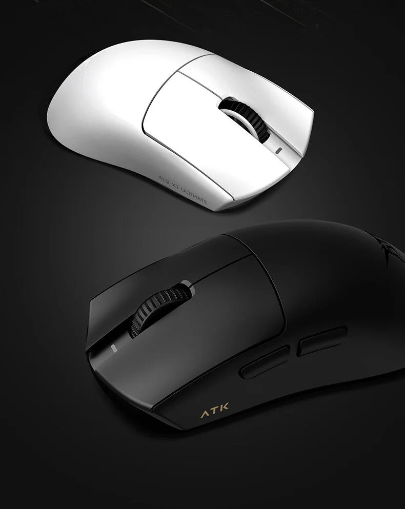 NEW ATK X1 Ultimate Wireless Gaming Mouse — PAW3950 Ultra, 8K Polling Rate, 2.4G, 0.3ms, 500mAh, 750IPS, 42,000 DPI for PC & Laptop