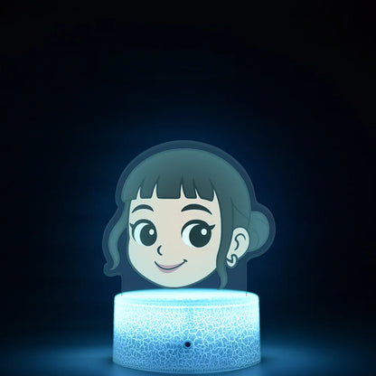 K-Pop Demon Hunters LED Night Light – Zoe, Mira, Rumi, Saja 16-Color Remote Control