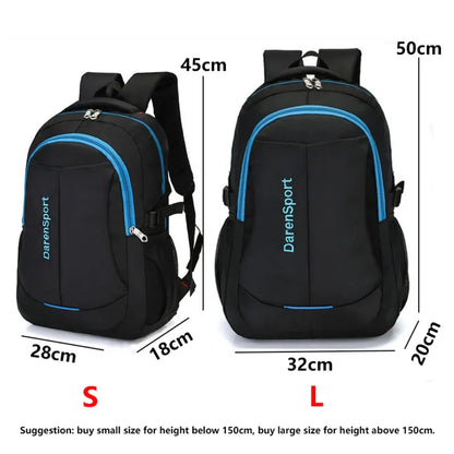 Oxford Shoulder Backpack – Fashionable Lightweight Waterproof Laptop Rucksack, Large Capacity School Bag for Students
