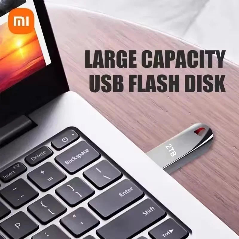 Xiaomi 2TB USB 3.0 Metal Flash Drive - High-Speed Pendrive, Available in 1TB, 512GB, 256GB, Waterproof USB Storage