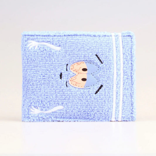 Anime Fashion Wallet with Towel Cloth Embroidery - Designer Personalized ID Card Holder