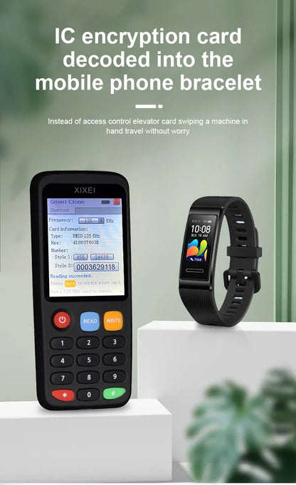 X7 Smart Card Reader RFID Copier IC ID Token Duplicator 125kHz Badge Writer 13.56MHz NFC Programmer