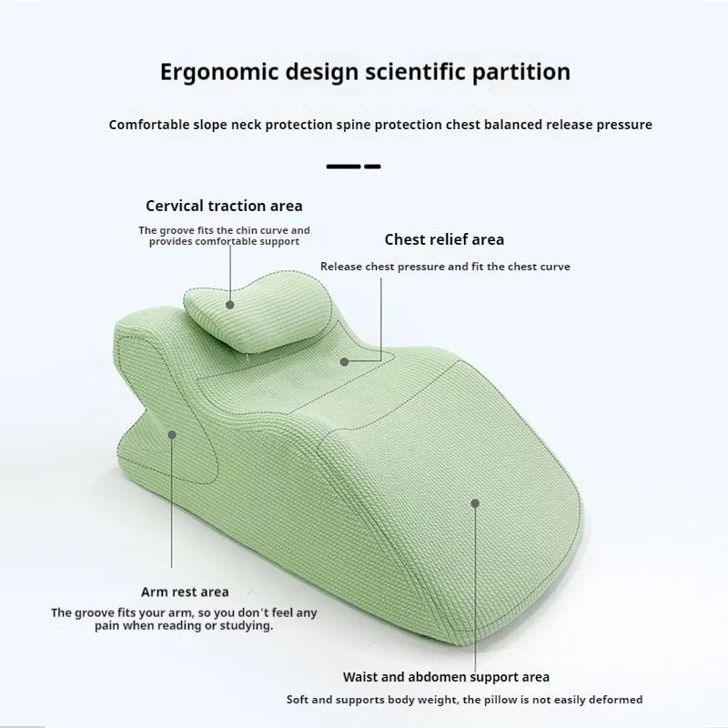 Face Down Pillow – Ergonomic Home Massage Cushion with Neck Support for Comfortable Sleeping & Bed Wedge Support