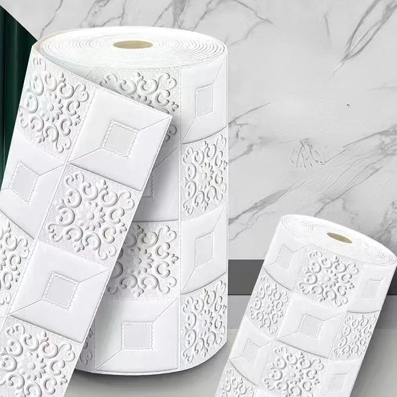 3D Self-Adhesive Foam Brick Wallpaper – Antique Waterproof Wall Stickers for Living Room & Bedroom Decoration