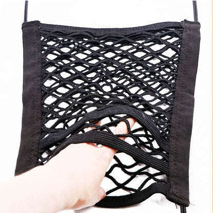 Car Interior Trunk Seat Back Elastic Mesh Net – Storage Bag Pocket Holder for Organizing | Car Accessories Pocket Cage Grid