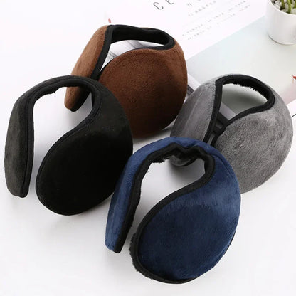Stay Cozy and Stylish with Windproof Earmuffs for Men and Women - Thicken Plush Winter Warm Fleece Ear Protectors for Outdoor Activities