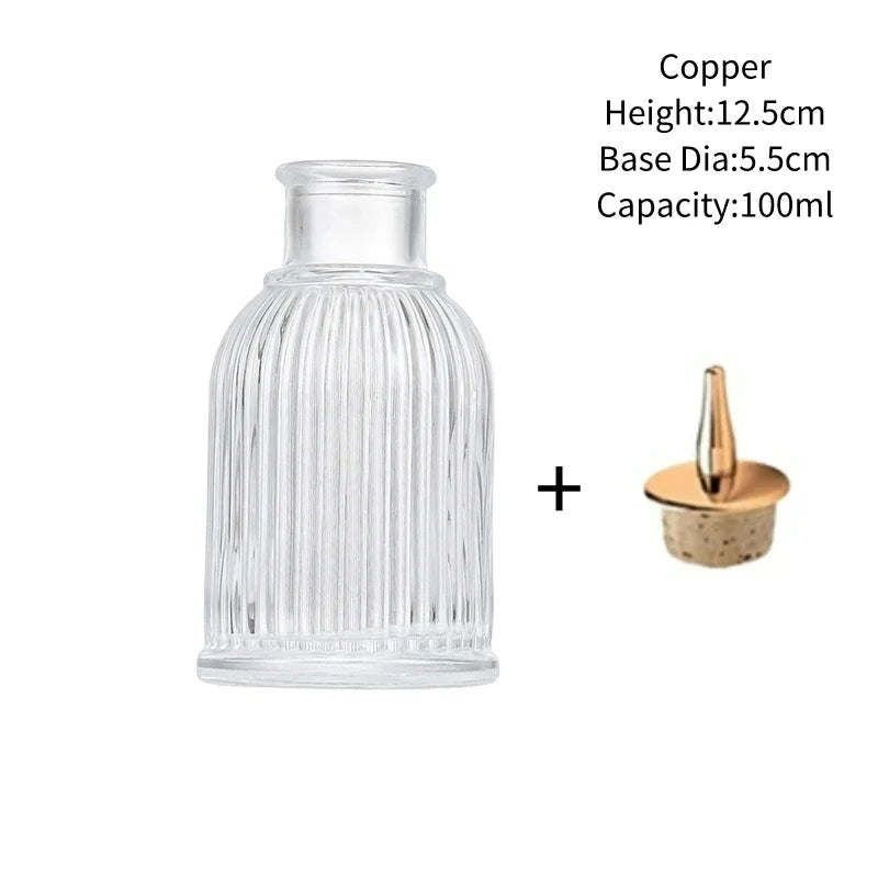 Vintage Glass Cocktail Bitters Bottles — Stainless Steel Cap Seasoning & Bar Accessories for Kitchen & Bartender Use
