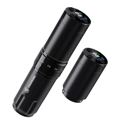 Dragonhawk Fold3 Tattoo Pen Machine - LED Digital Display Wireless 2200mAh Battery for Lining & Shading