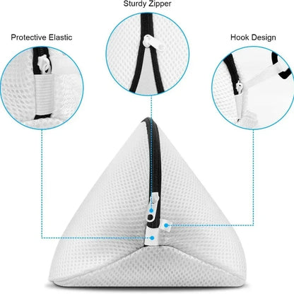 Mesh Laundry Bag for Shoes – Zippered Washing Machine Shoe Storage, Protective Clothes Organizer Box