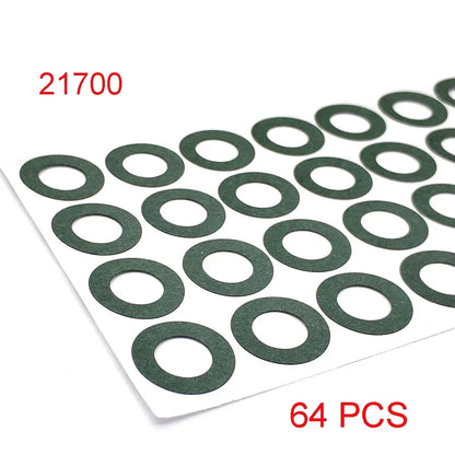 18650/21700/32650 Li-ion Battery Insulation Gasket – Barley Paper Insulating Glue Patch & Electrode Pads for Battery Pack