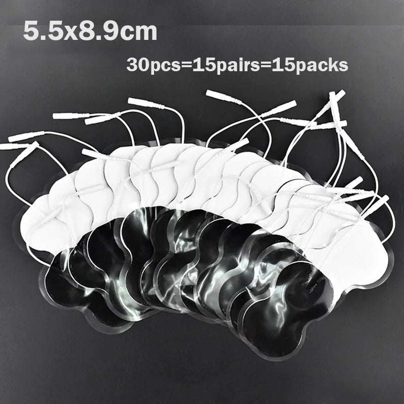 100/50pcs 5x5cm Muscle Stimulator Electrode Pads – Self-Adhesive Non-Woven Replacement for TENS Therapy Machines