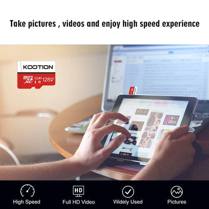 KOOTION Micro SD Memory Card – 32GB/64GB/128GB Class 10 TF Card for Phone & Computer