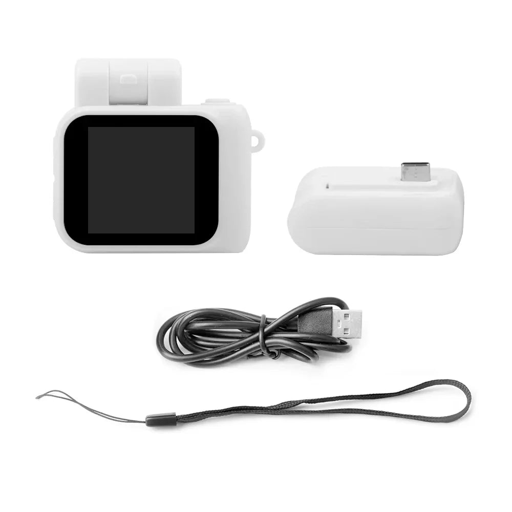 Y4000 Mini HD 1080p Camera with Screen — Portable Retro Compact Video Recorder with Flash Lamp & Battery Dock
