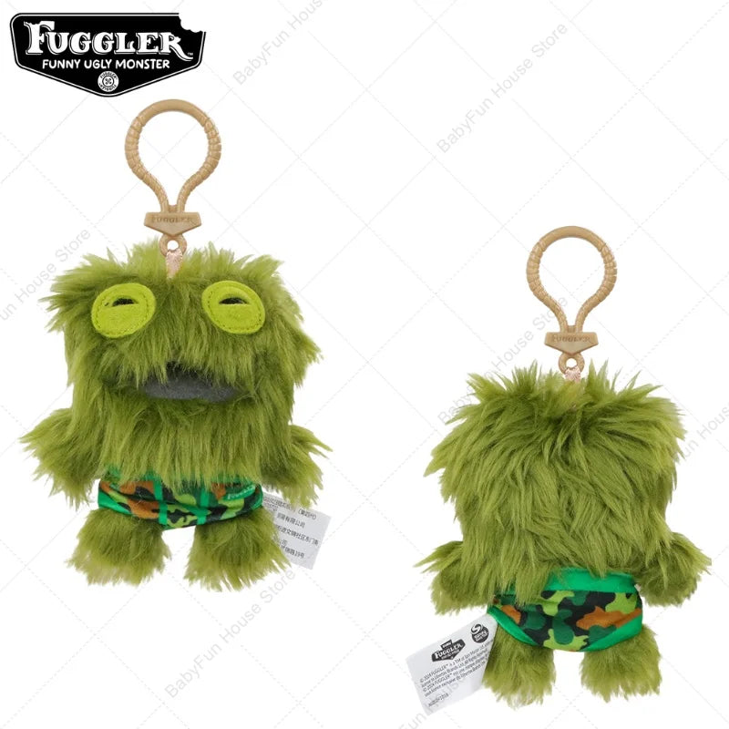Original Fuggler Ugly Teeth Plush Keychain – Wide-Eyed Monster, Alien & Rabbit Peluche Pendant Toy