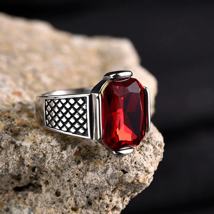 Men's High-Quality Stainless Steel Onyx Rings – Multiple Color Gemstone Styles – Professionally Factory Made Jewelry