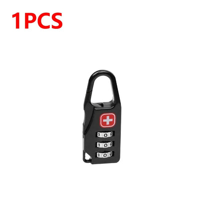 1-5PCS Portable Alloy Lock Padlock | Outdoor Travel Luggage, Zipper, Backpack & Handbag Anti-Theft Combination Code Lock
