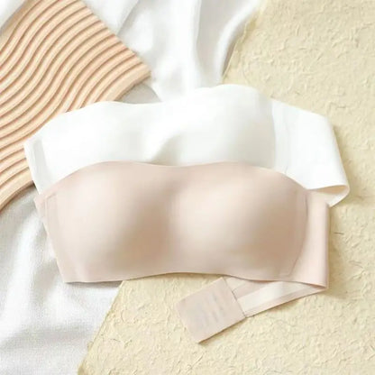 Women's Sexy Seamless Tube Top Bra — Invisible Strapless, Non-Slip Push-Up Wireless Bralette Lingerie