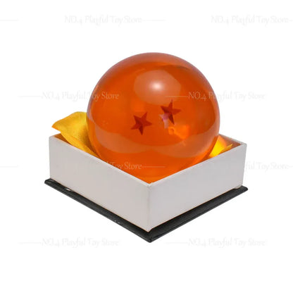 7.6cm Dragon Ball Anime Figure — 1-7 Star Orange Resin Crystal Globe, Large Desktop Ornament, Toy Collection Gift
