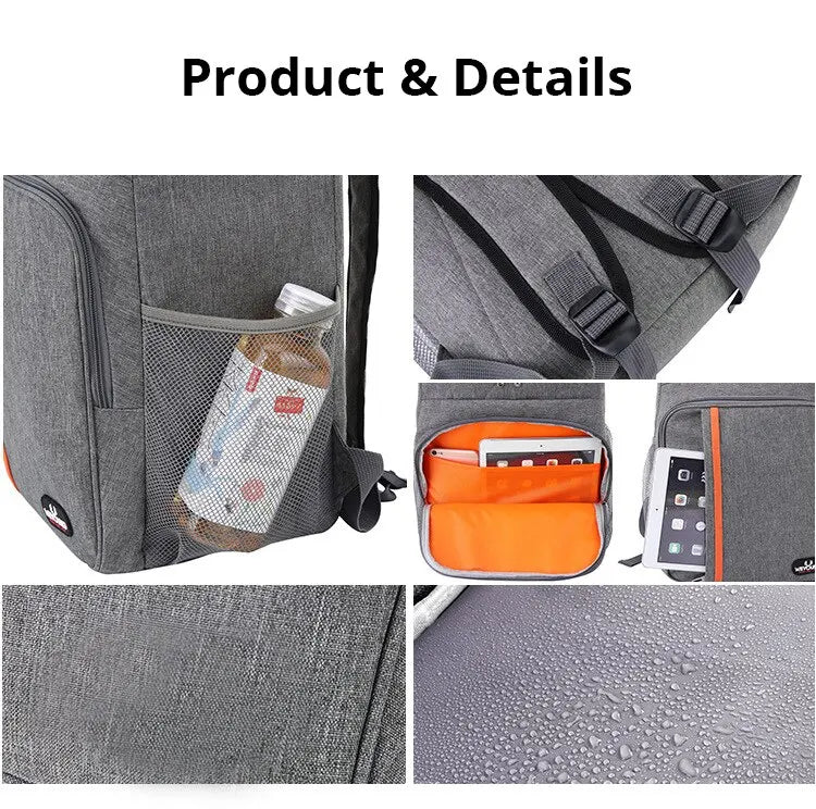 Multifunctional Shoulder Insulation Bag — Outdoor Picnic Cooler Backpack, Leak-Proof Ice Bag for Travel & Fresh-Keeping