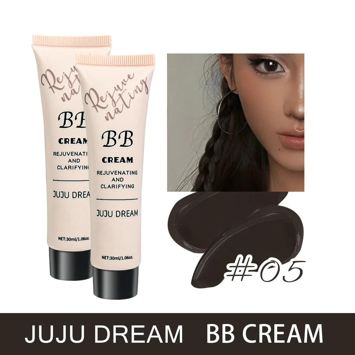 Moisturizing BB Cream Foundation – Oil Control, Long-Lasting Natural Coverage Makeup for Dry Skin with Lightweight Milk Texture