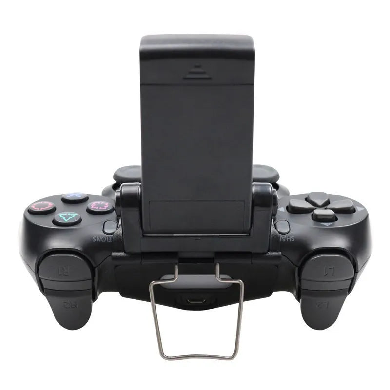 PS4 Mobile Cell Phone Stand: Controller Mount Hand Grip for PlayStation 4 Gamepad - Compatible with Samsung S9 S8, Phone Clip Holder