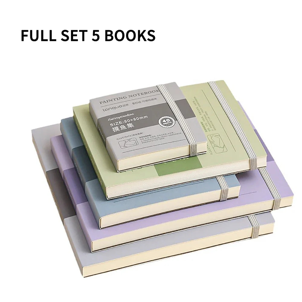 100% Cotton Mini Watercolor Paper Book – 300gsm Tearable Sketchbook Journal for Drawing & Painting