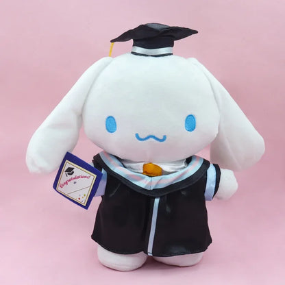 Anime Plush 25cm – Cinnamoroll, My Melody, Kuromi & Hello Kitty Kawaii Soft Stuffed Graduation Doll Gift