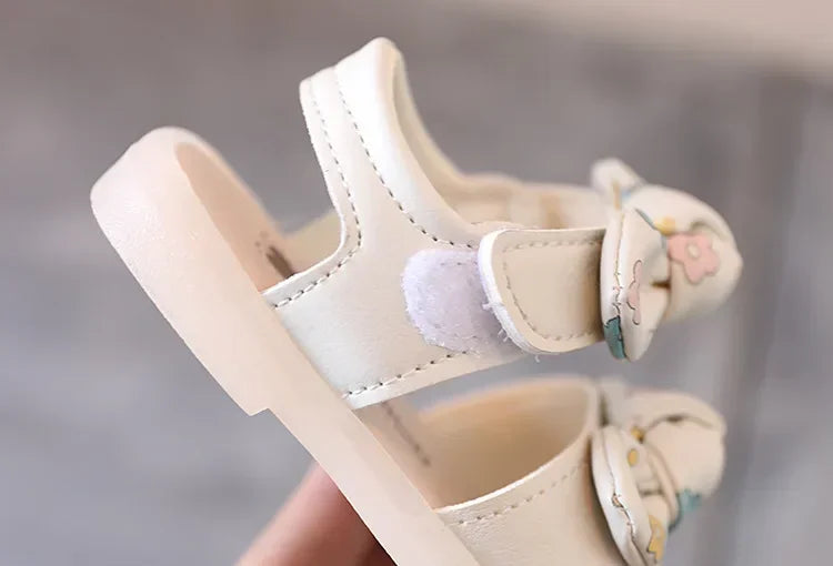 Summer Baby Girl Sandals - Cute Bow Soft Sole First Walker Princess Shoes