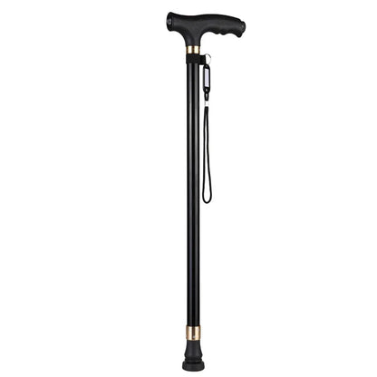 Non-Slip Retractable Walking Cane for Elderly – Aluminum Alloy Multifunctional Stick with LED Light for Seniors