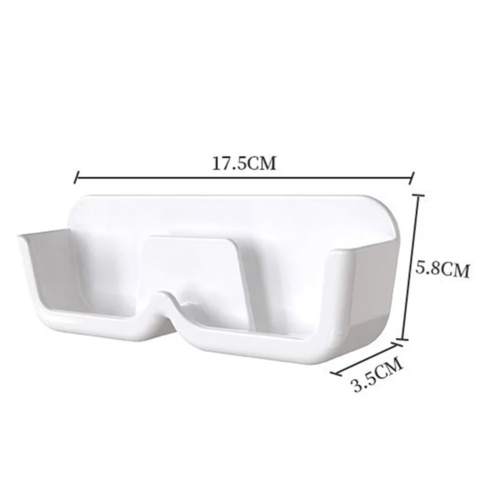 High-End Wall Mounted Glass Display Cabinet - Perforation-Free Sunglasses Storage Rack for Home Organization