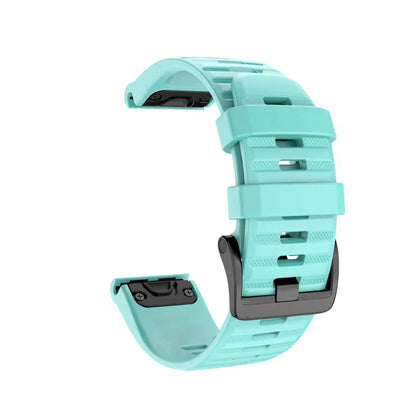 Silicone Quick-Release Watch Bands for Garmin Fenix 3/5/6/7 – 20/22/26mm EasyFit Wrist Strap
