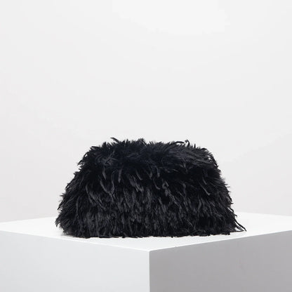 Dopamine Y2K Plush Clutch Bag – Candy-Colored Women's Clip Purse for Dinner or Party Dresses