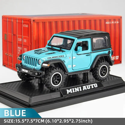 1:32 Off-Road 7-Door Wrangler Diecast Model Car with Opening Doors & Lights – Metal Alloy Toy for Kids & Adults
