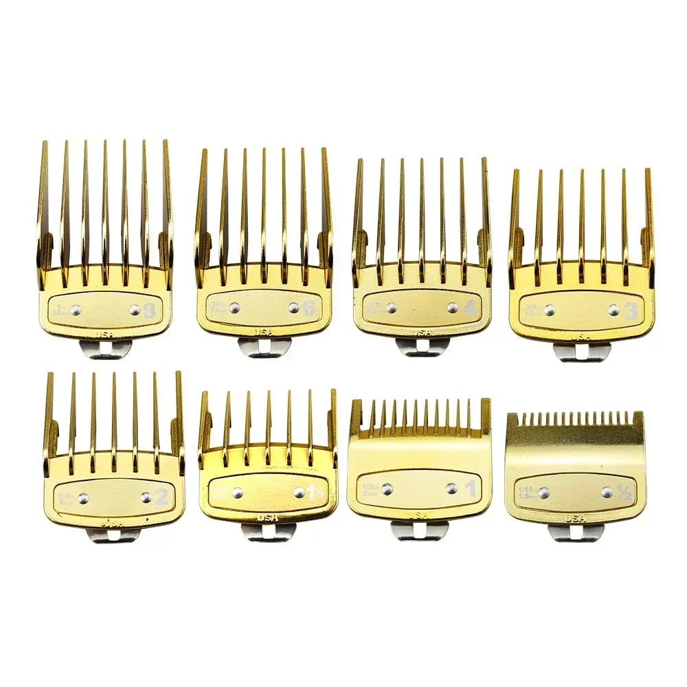 8/10PC Universal Hair Clipper Guard Set – Professional Limit Guide Combs for Wahl Trimmers & Barber Accessories