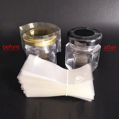 1200PCS PVC Bottle Cap Heat Shrink Film – Disposable Bottle Mouth Sealing Protection Wrap (Diameter x Height Options)