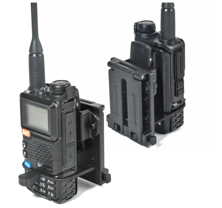 Tactical Police Radio Holster – Heavy Duty Walkie Talkie Holder with Duty Belt Clip for Law Enforcement & Security Use
