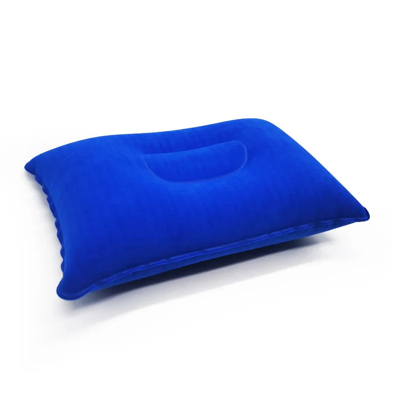 Inflatable Air Pillow Bed – PVC Nylon Camping & Travel Pillow for Neck and Back Support