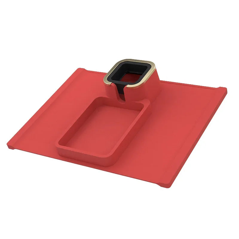 Anti-Slip Cup Holder Sofa Armrest Tray – Silicone Organizer for Recliner, Couch, and Remote Control