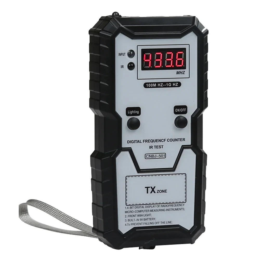 Car Keys Infrared Frequency Tester – Digital 100M-1GHz Infrared Frequency Counter with Illumination