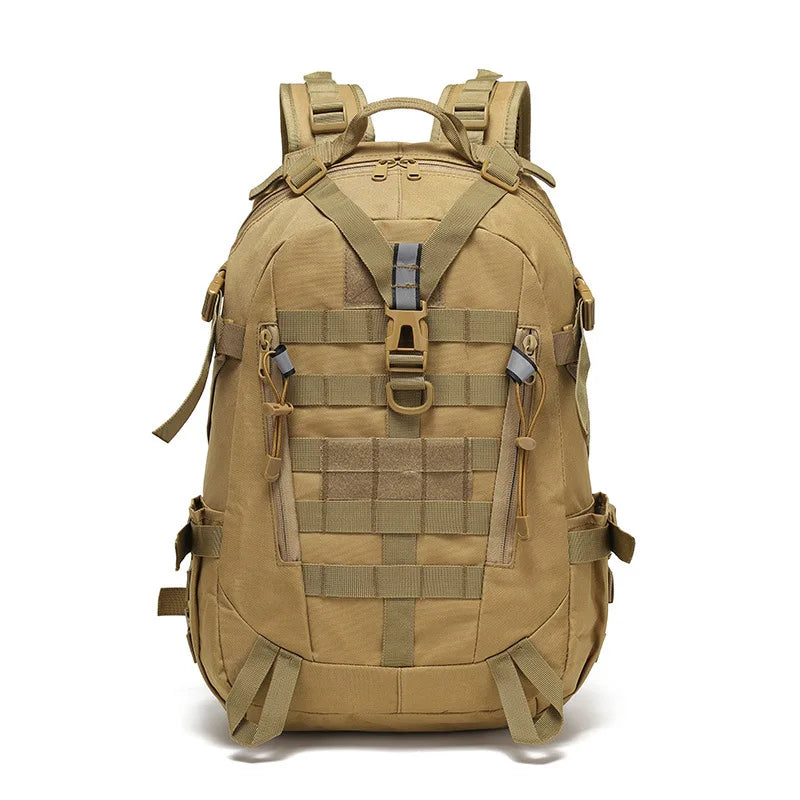 40L Tactical Reflective Backpack – Molle Camouflage Rucksack for Outdoor Hiking, Camping, Hunting & Travel