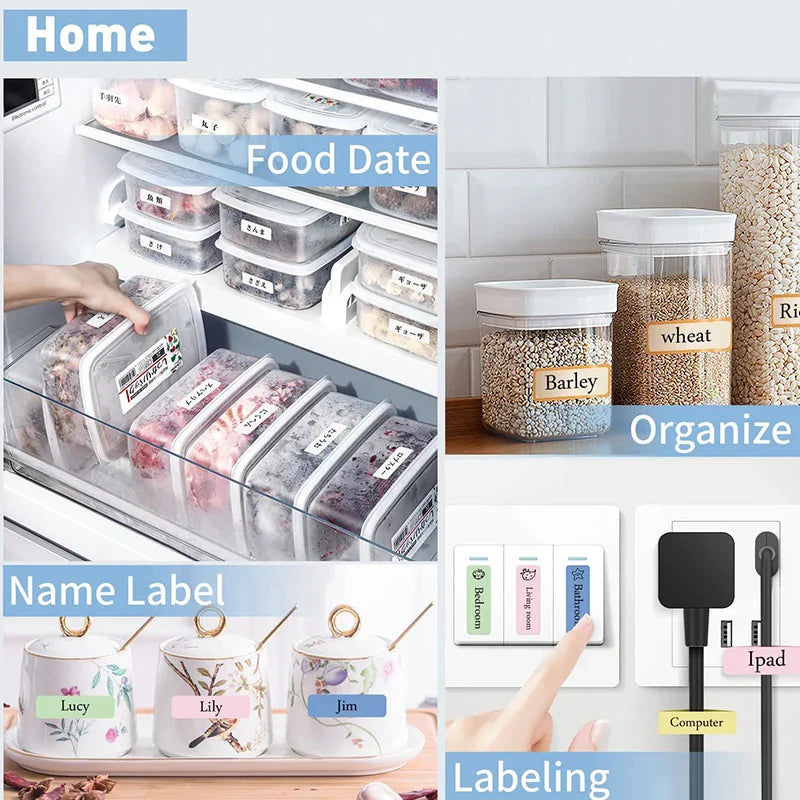 NIIMBOT D11 Portable Thermal Label Maker | Wireless No-Ink Printing Machine for Home & Office