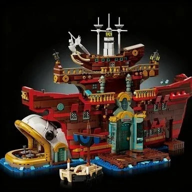 Floating Restaurant Building Blocks Set 3402 PCS – Compatible Construction Bricks Christmas Gift 75640