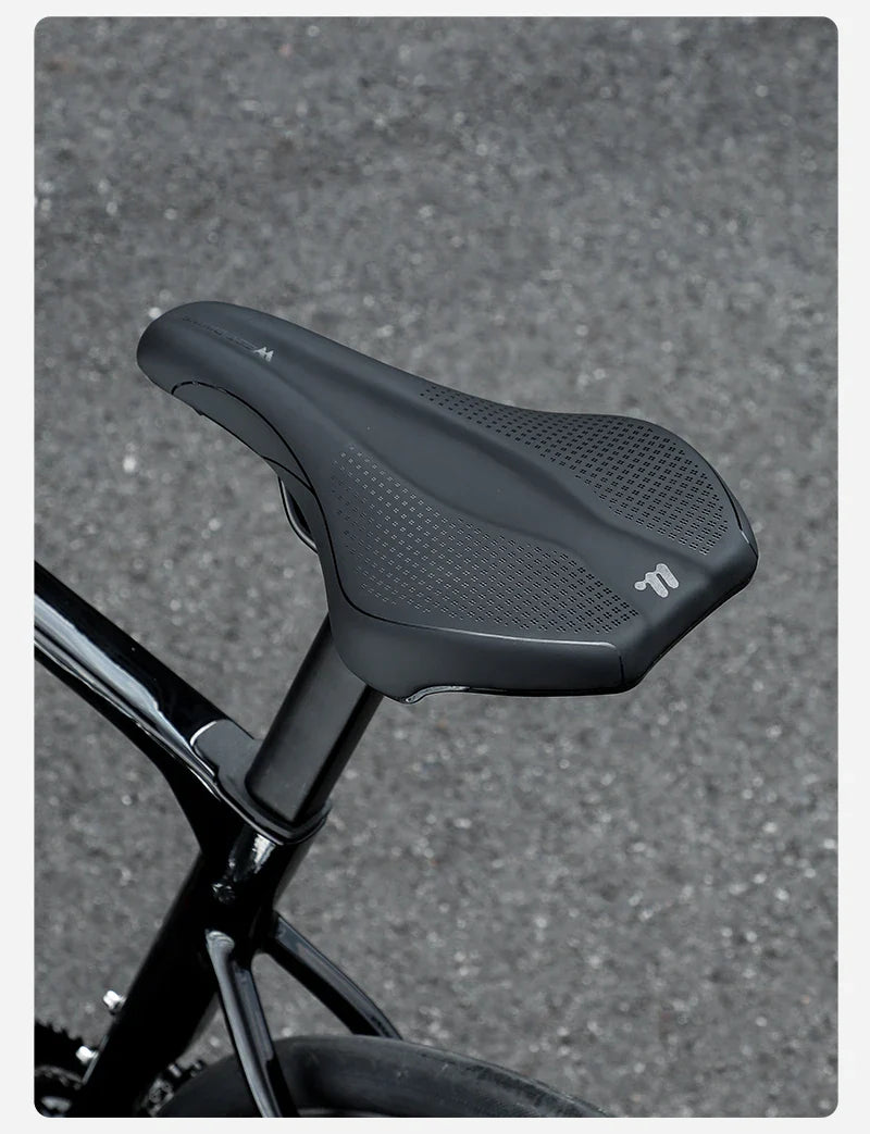 WEST BIKING Bicycle Saddle — Comfortable Hollow PU Leather Bike Seat | Wear-Resistant Road Cycling Cushion